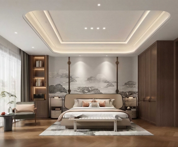 New Chinese Style Bedroom-ID:978418118
