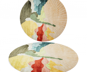 Modern Circular Carpet-ID:376744039