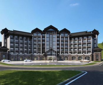 New Chinese Style Residential Building-ID:961630373