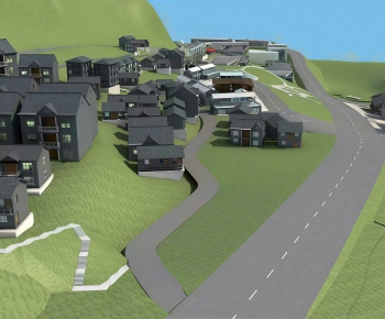 Modern Architectural Bird's-eye View Planning-ID:225291974