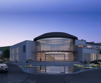 Modern Appearance Of Commercial Building-ID:627418993