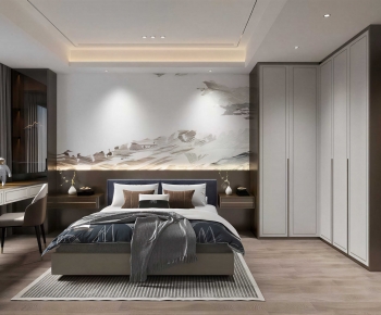 New Chinese Style Bedroom-ID:371524108