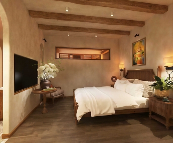 Wabi-sabi Style Bedroom-ID:164755118