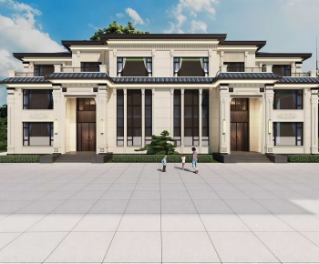 New Chinese Style Residential Building-ID:221839909