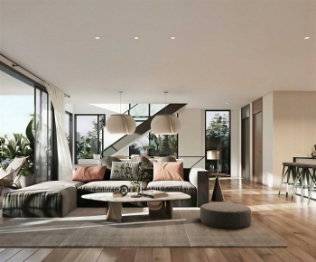 Modern A Living Room-ID:205432892