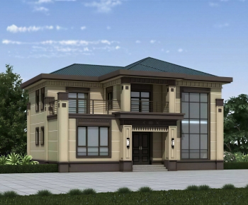 New Chinese Style Residential Building-ID:684686905