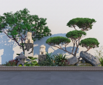 New Chinese Style Plant Landscaping-ID:294008028