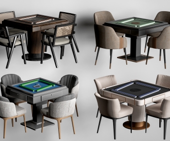 Modern Mahjong Tables And Chairs-ID:690639977