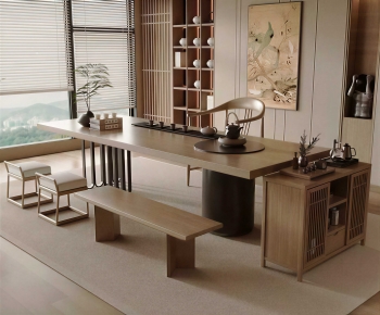 New Chinese Style Tea Tables And Chairs-ID:828011034