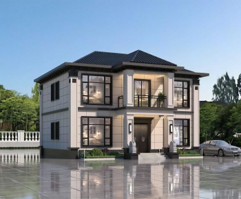 New Chinese Style Residential Building-ID:712249994