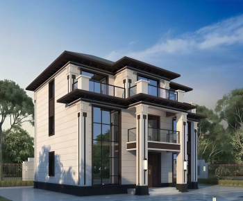 New Chinese Style Residential Building-ID:960551985