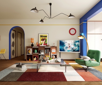 Modern A Living Room-ID:479988101