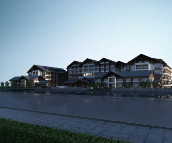 New Chinese Style Residential Building-ID:632851196