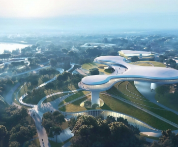 Modern Architectural Bird's-eye View Planning-ID:112137086