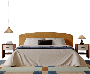 Modern Double Bed-ID:439975984