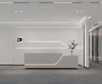 Modern Office Reception Desk-ID:473570864