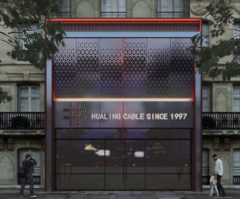 Modern Facade Element-ID:890656953