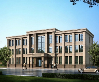 Modern Appearance Of Commercial Building-ID:919486058