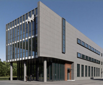 Modern Appearance Of Commercial Building-ID:243891008