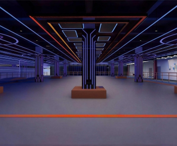 Modern Office Reception Desk-ID:845453984