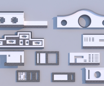 Chinese Style Building Component-ID:988593106