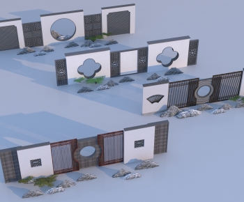 New Chinese Style Landscape Wall-ID:418100124