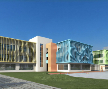 Modern School Building-ID:931885964