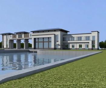 Modern Appearance Of Commercial Building-ID:872710945