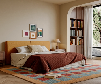 现代中古风卧室-3195434