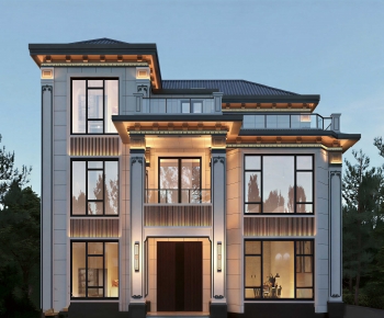 New Chinese Style Detached Villa-ID:369648937