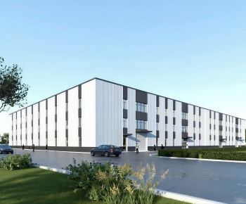 Modern Appearance Of Commercial Building-ID:166482939