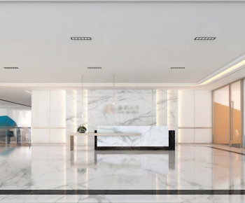 Modern Office Reception Desk-ID:793344023