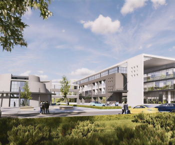 Modern Appearance Of Commercial Building-ID:312839989