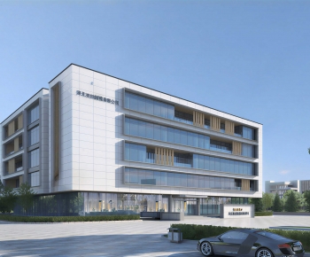 Modern Appearance Of Commercial Building-ID:435936939