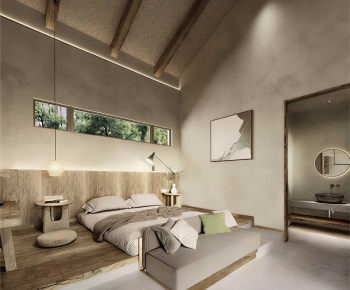 Wabi-sabi Style Bedroom-ID:287709957