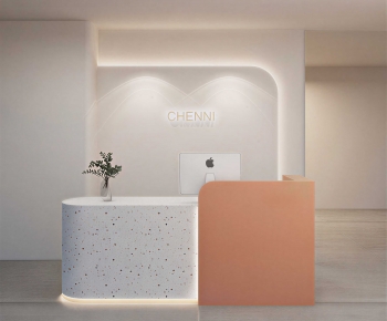 Modern Office Reception Desk-ID:453313112