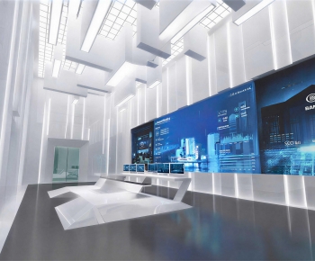 Modern Exhibition Hall-ID:136552101