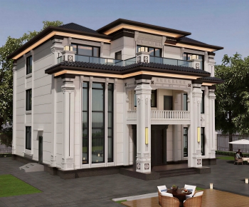 New Chinese Style Detached Villa-ID:574043046