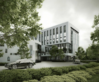 Modern Appearance Of Commercial Building-ID:375721935