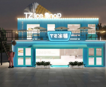 Modern Facade Element-ID:104626892