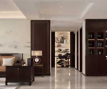 New Chinese Style A Living Room-ID:862096073