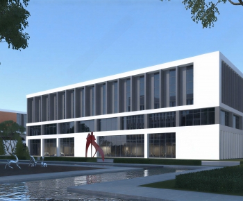 Modern School Building-ID:308924915