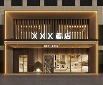 Modern Facade Element-ID:676386122