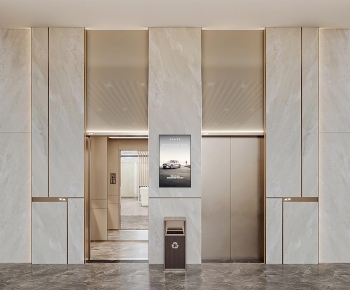Modern Office Elevator Hall-ID:963982117