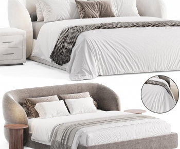 Modern Double Bed-ID:290257939