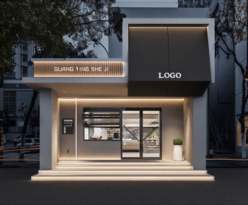 Modern Facade Element-ID:622515922