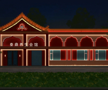 New Chinese Style Facade Element-ID:340712077
