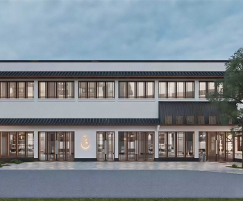 New Chinese Style Appearance Of Commercial Building-ID:325309994