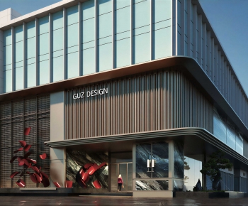 Modern Facade Element-ID:552618037