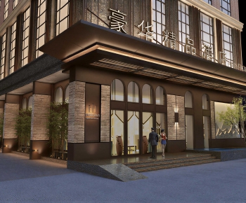 Modern Facade Element-ID:868508105